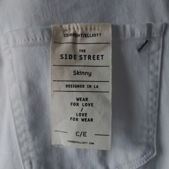 Current/Elliott Women's Flare White Jeans - Picture 7 of 7